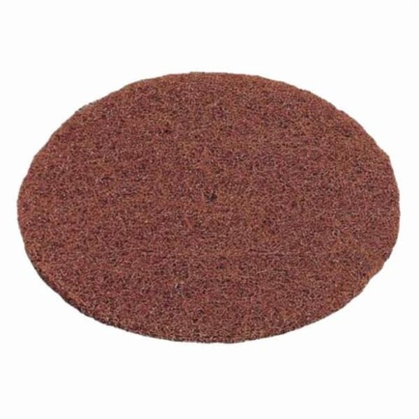 Norton High Strength 66261005491 Non-Woven Abrasive Disc, 8 in Dia, 100/150 Grit, Medium Grade, Aluminum Oxide Abrasive