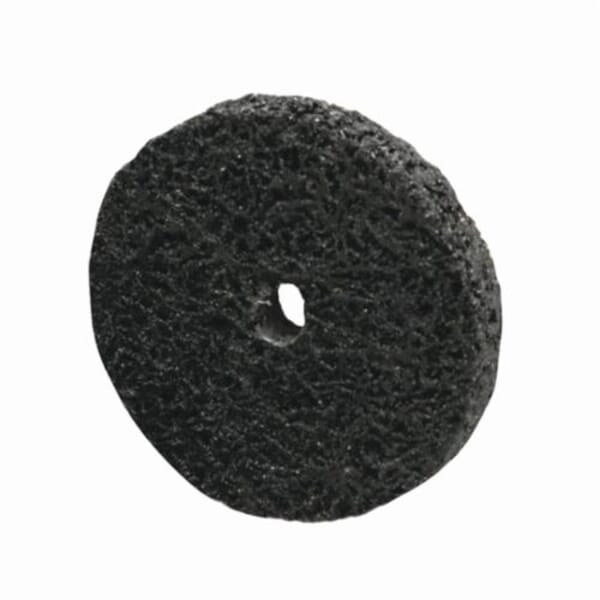 Norton Rapid Strip 66261008008 Non-Woven Abrasive Wheel, 4 in Dia, 1/4 in Center Hole, Extra Coarse Grade, Silicon Carbide Abrasive
