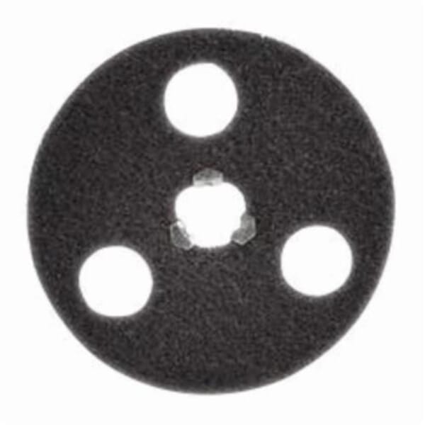 Norton Bear-Tex Rapid Strip 66261010448 Non-Woven Abrasive Disc, 4-1/2 in Dia, 120/180 Grit, Medium Grade, Aluminum Oxide Abrasive, Speed-Lok Fastener Attachment