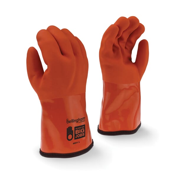 Bellingham by Radians 4601S Snow Blower 4601 Insulating General Purpose Gloves, S, Double Dipped Coating, Resists: Liquid, Acrylic Fleece Lining