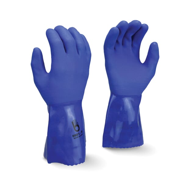 Bellingham by Radians BIG JOBS Chemical-Resistant Gloves, Nitrile/PVC, 12 in L, Resists: Chemical and Oil, Gauntlet Cuff