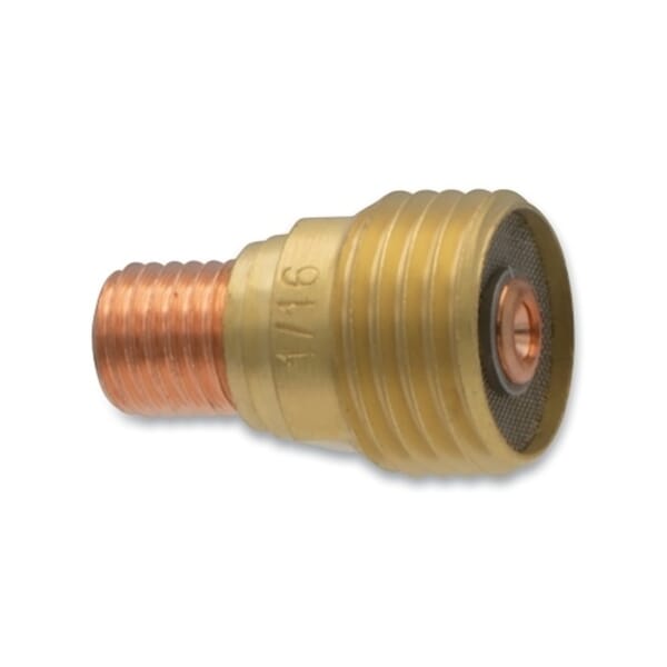 Best Welds 45V43 900 Gas Lens Small Collet Body, For Use With #9, #20, #22, #25 Torches, 55 A, Brass/Copper