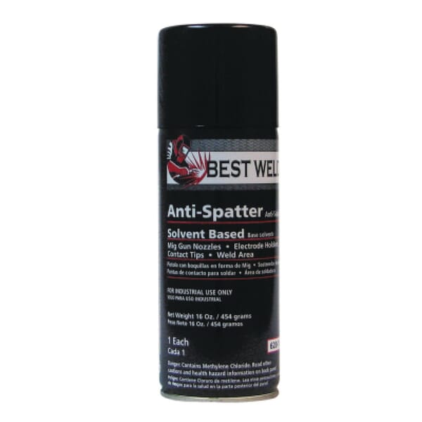 Best Welds 620-16OZ Non-Flammable Solvent Based Anti-Spatter, 16 oz Aerosol Can, Liquid Form, Clear