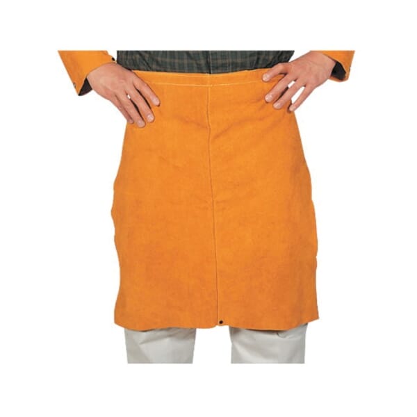 Best Welds Q-11 Waist Apron, 15 in L x 24 in W, Leather, Golden Brown