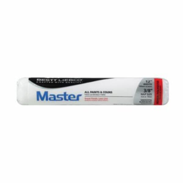 Bestt Liebco 555913200 Master Roller Cover, 3/8 in Nap, 12 in L, Woven Polyester, Smooth