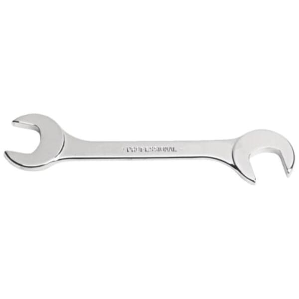 Proto J3340 Short Open End Wrench, 5/8 in Wrench, Angled/Double Head, 5-3/4 in L, Alloy Steel, Satin, ASME B107.100