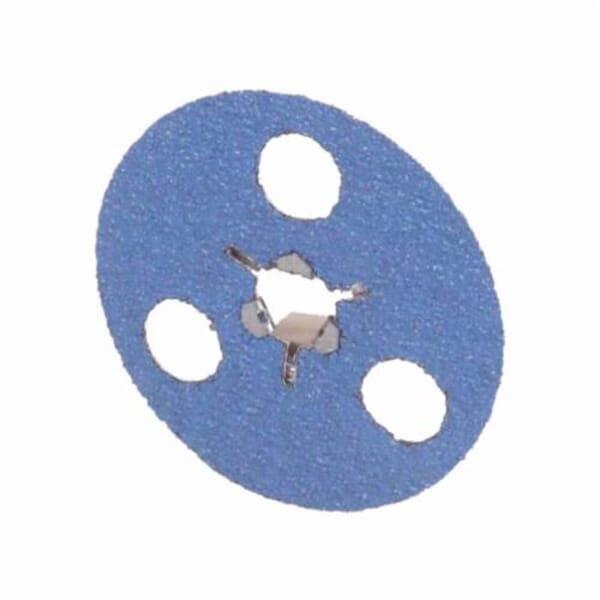 Norton AVOS BlueFire Speed-Lok 66261129721 F826P Heavy Duty Coated Abrasive Disc, 4-1/2 in Dia Disc, 60 Grit, Medium Grade, Zirconia Alumina Abrasive, Speed-Lok Fastener Attachment