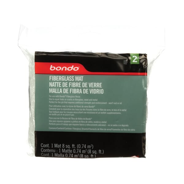 Bondo 7000120013 Fiberglass Mat, 27.9 in L x 15.2 in W x 0.3 mm THK