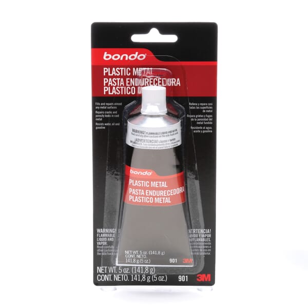 Bondo 7010415024 Plastic Metal, 5 oz Container Tube Container, Dark Gray