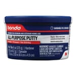 Bondo 7010364415 Putty, 1 qt Container, Paste Form, Gray, Specific Gravity: 1.139