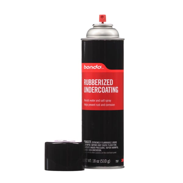 Bondo 7000045530 Rubberized Undercoating, 18 oz Container, Liquid Form, Black, 4 to 6 hr Curing