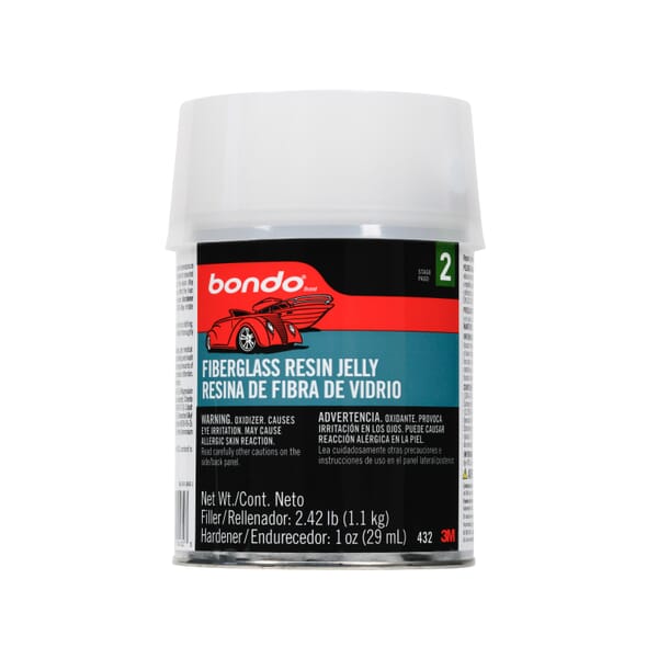 Bondo 7010328127 Fiberglass Resin, 1 qt Container, 20 to 30 min Curing
