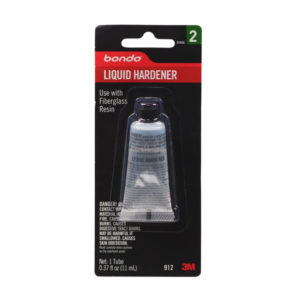 Bondo 7100152666 912 Liquid Hardener, 37 oz Tube, Transparent