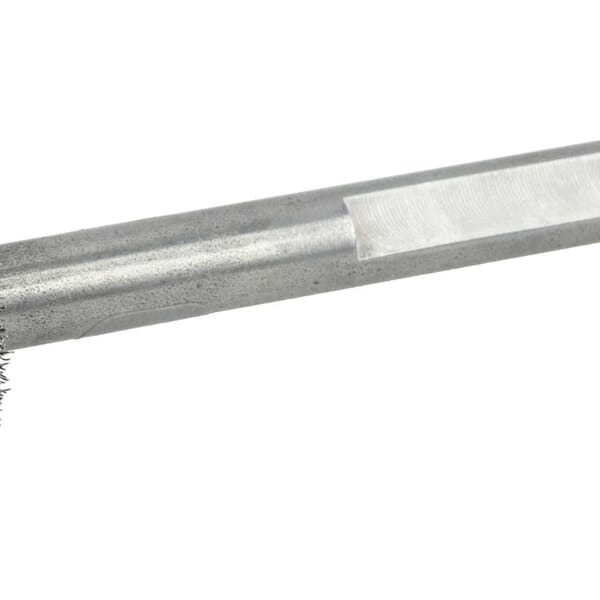 Bore-Rx 17207 Crosshole Wheel Brush, 1 in Dia Brush, 3/4 in W Face, 0.006 in Dia Crimped Filament/Wire