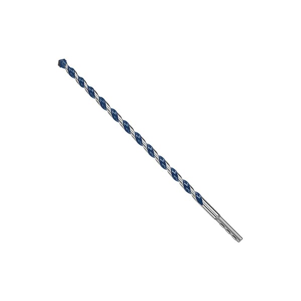 Bosch BlueGranite Turbo HCBG18T Rotary Hammer Drill Bit, 1/2 in Drill Bit, 5/16 in Round Shank, 10 in D Cutting, Carbide/Steel Cutting Edge, 12 in OAL