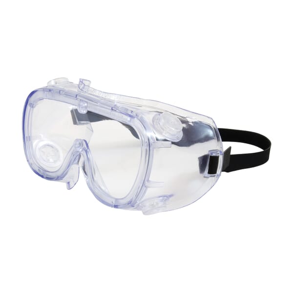 Bouton 248-5190-400B Softsides 551 Protective Goggles, Anti-Fog/Anti-Scratch Polycarbonate Lens, Elastic Strap, ANSI Z87.1