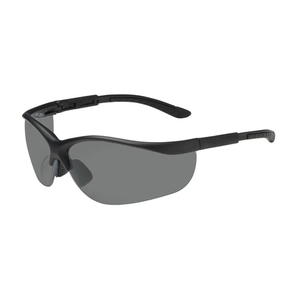 Bouton 250-21-0401 Hi-Voltage AC Dual Lens Protective Glasses, Anti-Scratch, Gray Lens, Half-Frame Frame, Black, Polycarbonate/PVC Frame, ANSI Z87.1+, CSA Z94.3