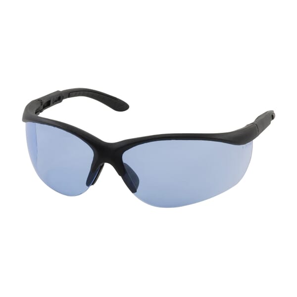 Bouton 250-21-0403 Hi-Voltage AC 250-21 Dual Lens Safety Glasses, Anti-Scratch, Light Blue Lens, Half-Frame Frame, Black, Polycarbonate Frame, ANSI Z87.1+
