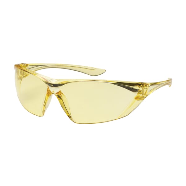 Bouton 250-31-0029 Bullseye 250-31 Dual Lens Safety Glasses, Anti-Fog/Anti-Scratch, Amber Lens, Frameless Frame, Polycarbonate Frame, ANSI Z87.1+, CSA Z94.3