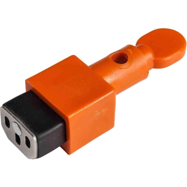 Brady 148081 Detachable Power Cord Plug Lockout, 1 Padlocks, Nylon, Black/Orange