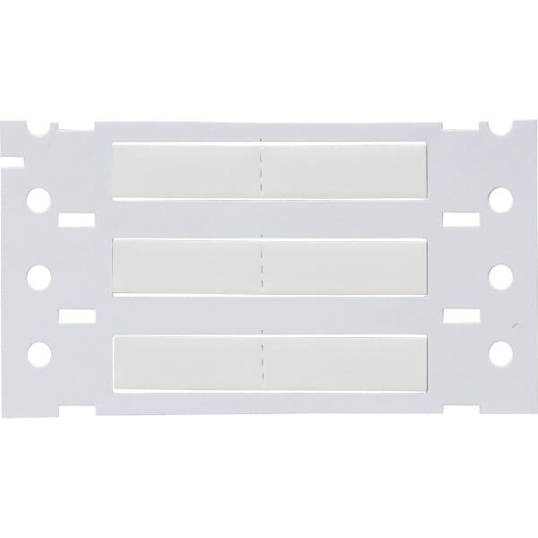 Brady PermaSleeve 3PS-187-2-WT-2 2-Sided Heat Shrink Wire Marker Sleeve, 20 to 10 AWG Wire, 1 in L x 1 in W, B-342 Polyolefin