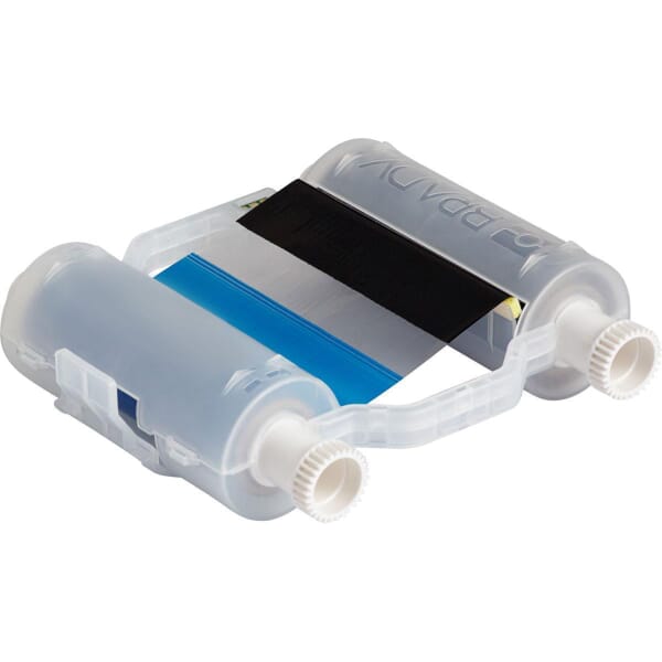 Brady B30-R10000-KRYB-16 B30 R10000 4-Color Heavy Duty Printer Ribbon, 200 ft L x 4.33 in W, Resin, Black/Blue/Red/Yellow