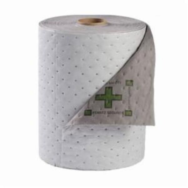 SPC HT215 High Traffic Lightweight Perforated Single Surface Absorbent Roll, 300 ft L x 15 in W x 2 ply THK, 21.5 gal Absorption, Spunbond-Meltblown Polypropylene