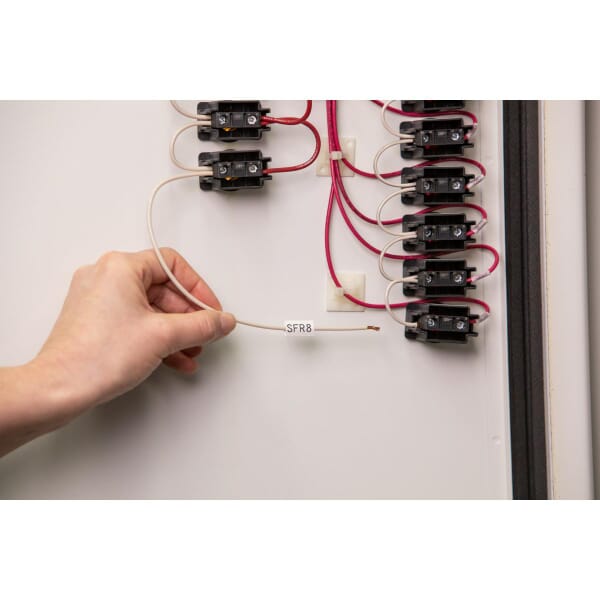 Brady PermaSleeve M-125-1-342 M Series 1-Sided Blank Heat Shrink Wire Marker Sleeve, 22 to 16 AWG Wire, 1.015 in L x 1 in W, B-342 Polyolefin, Blank Legend