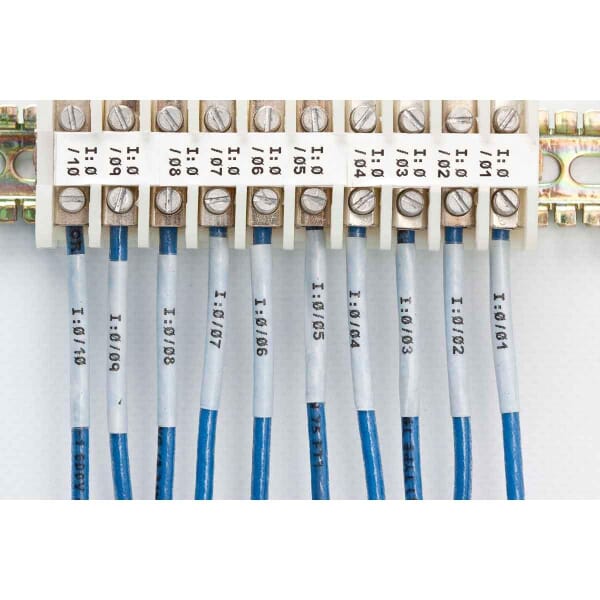 Brady PermaSleeve BM71-1000-175-342 BMP71 1-Sided Heat Shrink Wire Marker Sleeve, 8 to 1 AWG Wire, 1.66 in L x 1-3/4 in W, B-342 Polyolefin
