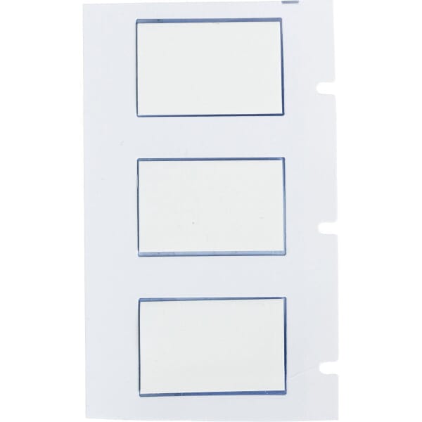 Brady PermaSleeve PSPT-375-1-WT PSPT 1-Sided Heat Shrink Wire Marker Sleeve, 12 to 6 AWG Wire, 1.015 in L x 1 in W, B-342 Polyolefin