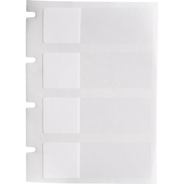 Brady PTL-29-427 BMP71 TLS 2200 Colored Rectangular Self-Laminating Write-On Thermal Transfer Label, 1-1/2 in L x 1/2 in W, Colored Write-On Area Legend, Clear/White, B-427 Vinyl