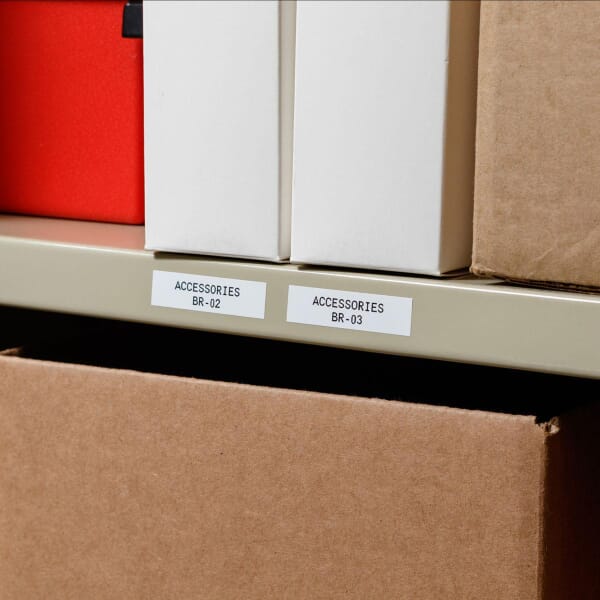 Brady WorkHorse PTL-42-439 BMP71 TLS 2200 Blank Heavy Duty Thermal Transfer Label, 50 ft L x 1 in W, Blank Legend, White, B-439 Vinyl