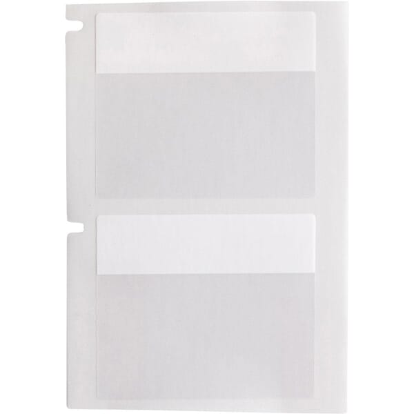 Brady PTL-88-427 BMP71 TLS 2200 Rectangular Self-Laminating Thermal Transfer Label, 1-3/4 in L x 1-1/2 in W, Colored Write-On Area Legend, Clear/White, B-427 Vinyl