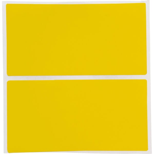 Brady THT-55-8591-1-YL Weather Resistant Label, 4 in W, Yellow, B-8591 Self-Sticking Polyester, 1000 per Roll Labels