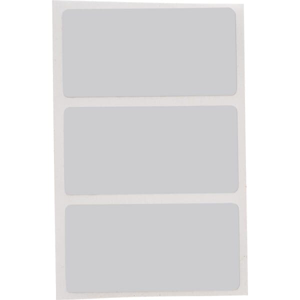Brady MetaLabel THT-55-480-1 Blank Rectangular Printer Label, 2 in L x 4 in W, Blank Legend, Light Gray, B-480 Polyester