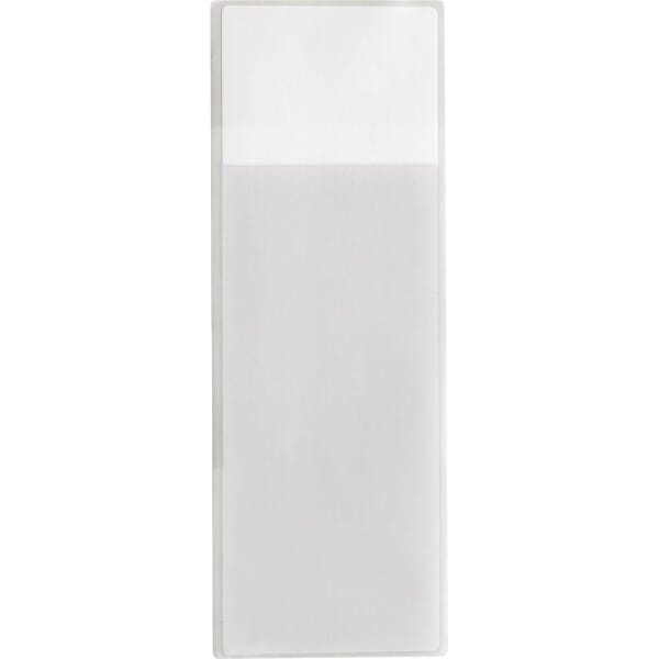 Brady THT-83-427-0.5 Colored Rectangular Write-On Self-Laminating Thermal Transfer Label, 7 in L x 2 in W, Colored Write-On Area Legend, Clear/White, B-427 Vinyl