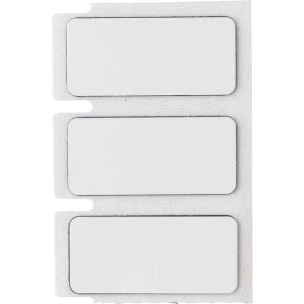 Brady THTEP-172-593-.5 Rectangular Raised Panel Label, 0.59 in L x 1.77 in W, Colored Blank Legend, White, B-593 Polyester, 500 per Roll Labels