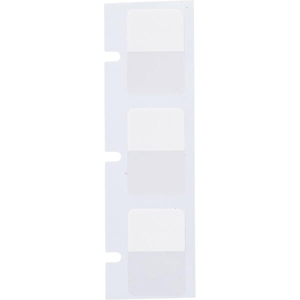 Brady WRAPTOR WRAP-1-427 Colored Rectangular Self-Laminating Write-On Marker Label, 3/4 in L x 1/2 in W, Colored Write-On Area Legend, Clear/White, B-427 Vinyl