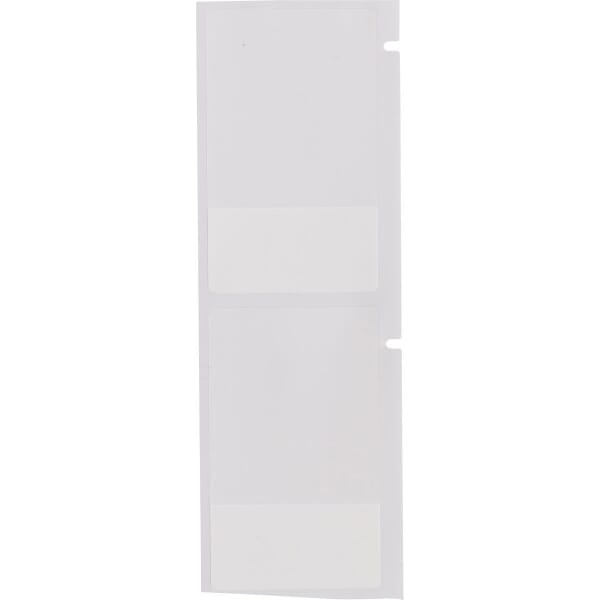 Brady WRAPTOR WRAP-5-427 Rectangular Self-Laminating Printer Label, 2-1/2 in L x 1-1/2 in W, Clear/White, B-427 Vinyl