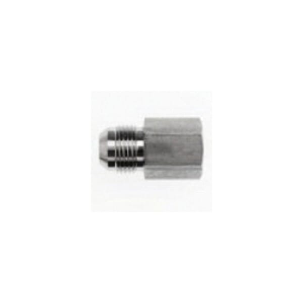 Brennan 2405-08-08 Straight Adapter, 3/4-16 x 1/2-14 Nominal, Female Pipe Rigid x 37 deg Male JIC Flare End Style, Steel