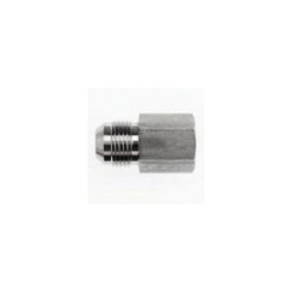 Brennan 2405-12-12 Straight Adapter, 1-1/16-12 x 3/4-14 Nominal, Female Pipe Rigid x 37 deg Male JIC Flare End Style, Steel