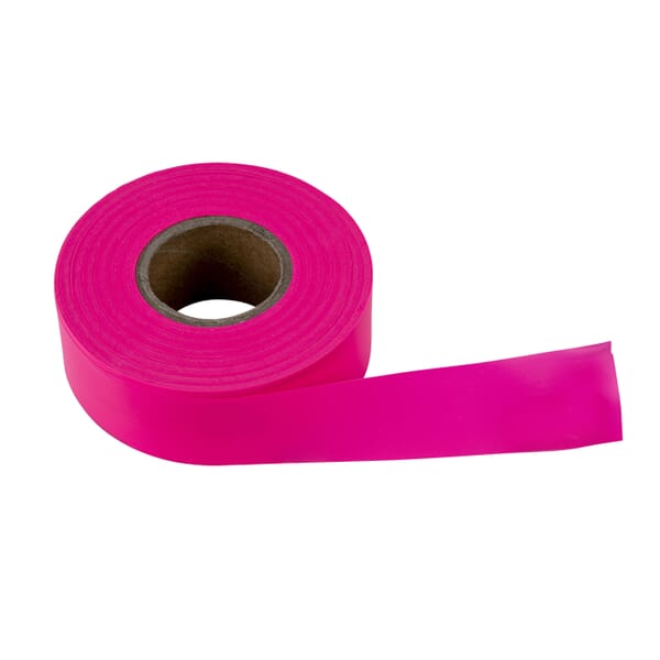 C.H.Hanson 17006 Flagging Tape, Fluorescent Pink, 150 ft L x 1-3/16 in W, PVC