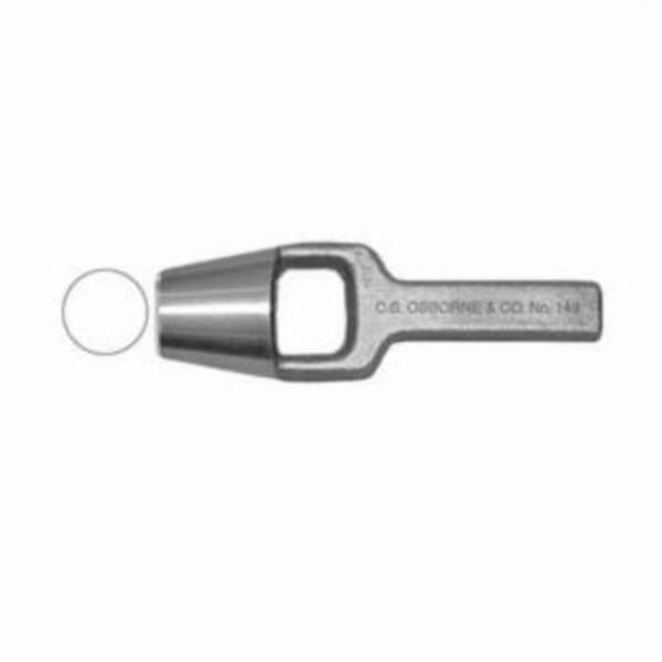 C.S. Osborne 149 1-1/8 Arch Punch, 1-1/8 in Round, Carbon Steel