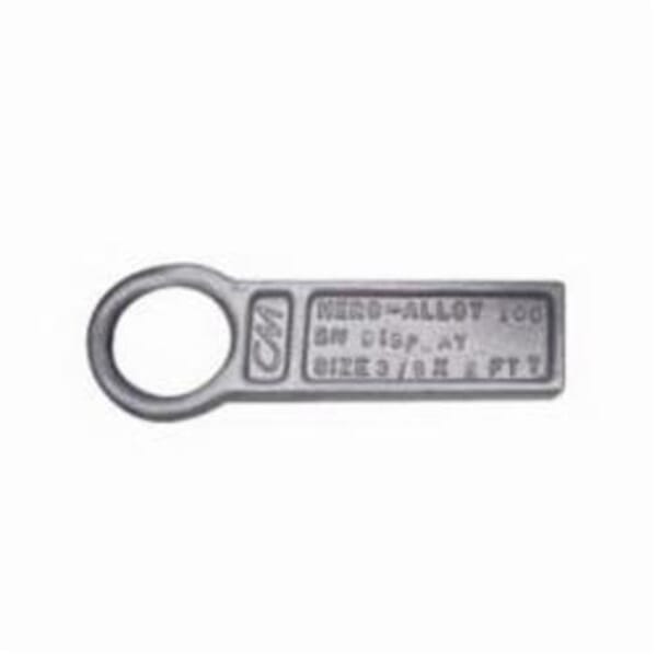CM 457106 Stamped Sling Identification Tag, For Use With Grade 100 Chain Slings, Steel, Zinc Plated
