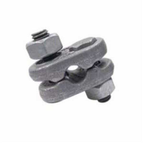CM M2248 Mid-Grip Double Saddle Wire Rope Clip, 3/8 in Dia, Forged Steel, 2 Clips, 5-1/2 in Rope Turn Back