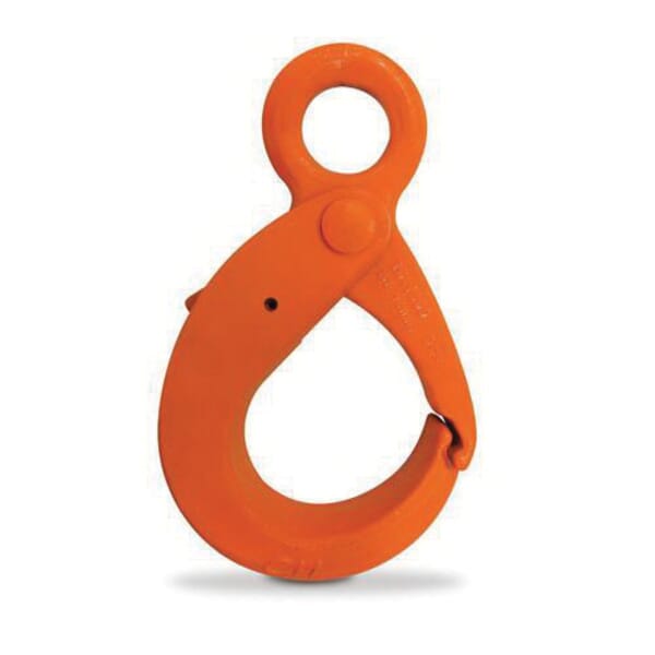 CM M626015 Herc-Alloy Latchlok Hook, 1/2 in Trade, 15000 lb Load, 100 Grade, Eyelet Attachment, Steel Alloy