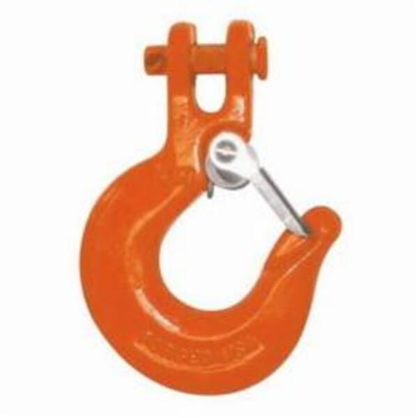 CM M905A Slip Hook, 5/16 in Trade, 3600 lb Load, 63 Grade, Clevis Attachment, Steel Alloy