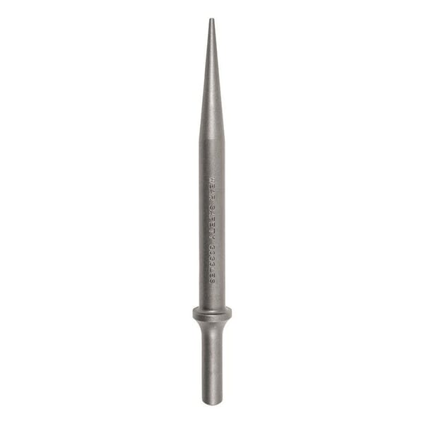 Chicago Pneumatic A046078 Pneumatic Chisel, Heat Treated Steel Tapered Punch Tip, 7 in OAL, 0.1 in W Blade