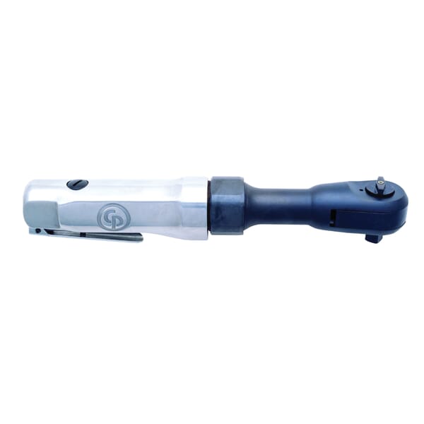 Chicago Pneumatic T022708 Ratchet Wrench, 3/8 in Drive, 70 N-m Torque, 150 rpm Speed, 15 cfm Air Flow, 90 psi