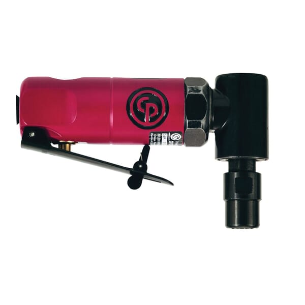 Chicago Pneumatic T023995 Angle Die Grinder, 1/4 in Collet, 0.3 hp, 11 to 22.048 cfm Air Flow, 22500 rpm Speed